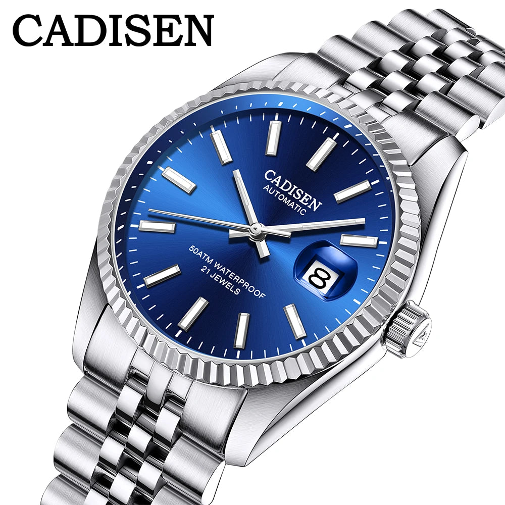 CADISEN Luxury Automatic Mechanical Stainless Steel Watch 8053