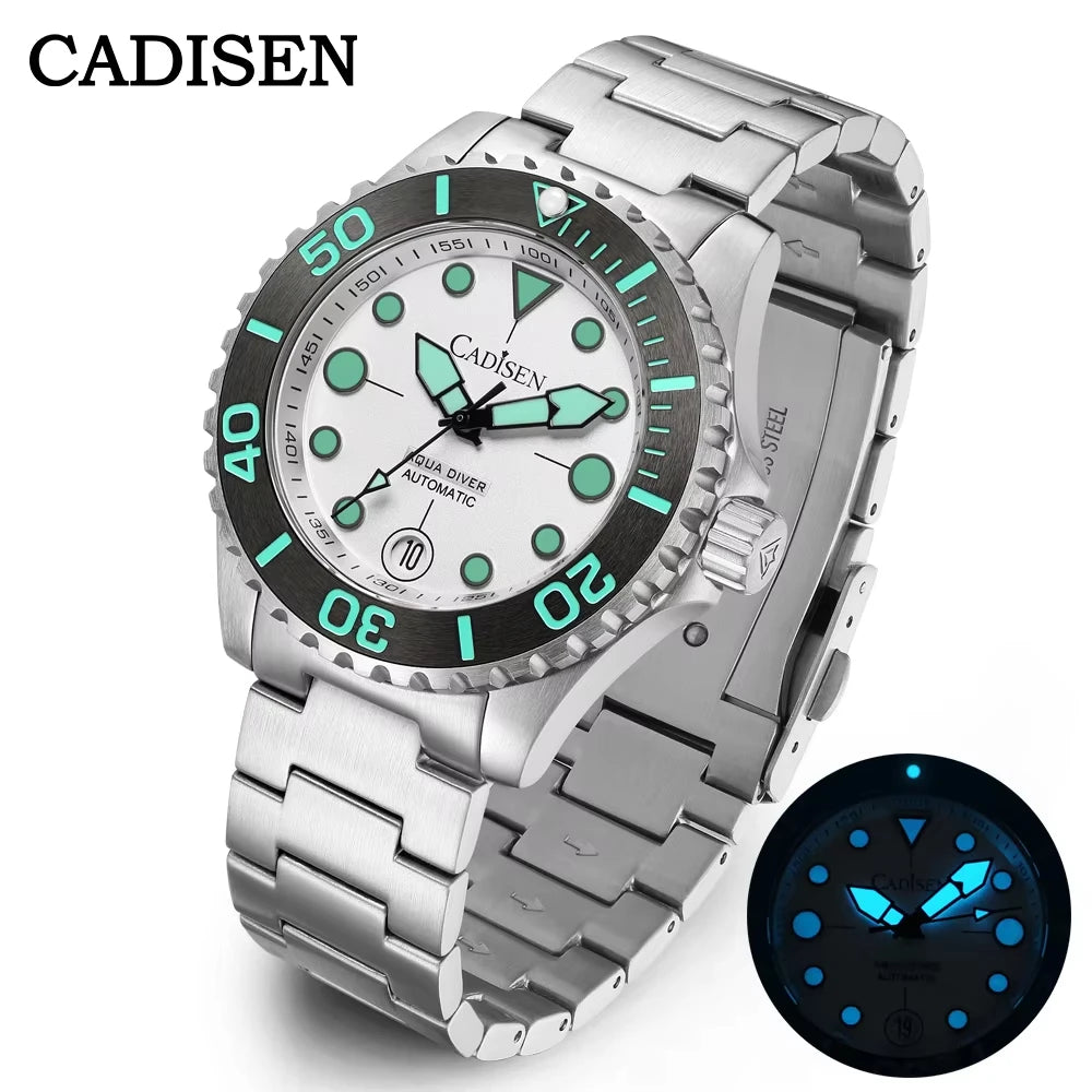 CADISEN Automatic Mechanical Diver Watch Sapphire Crystal 8232