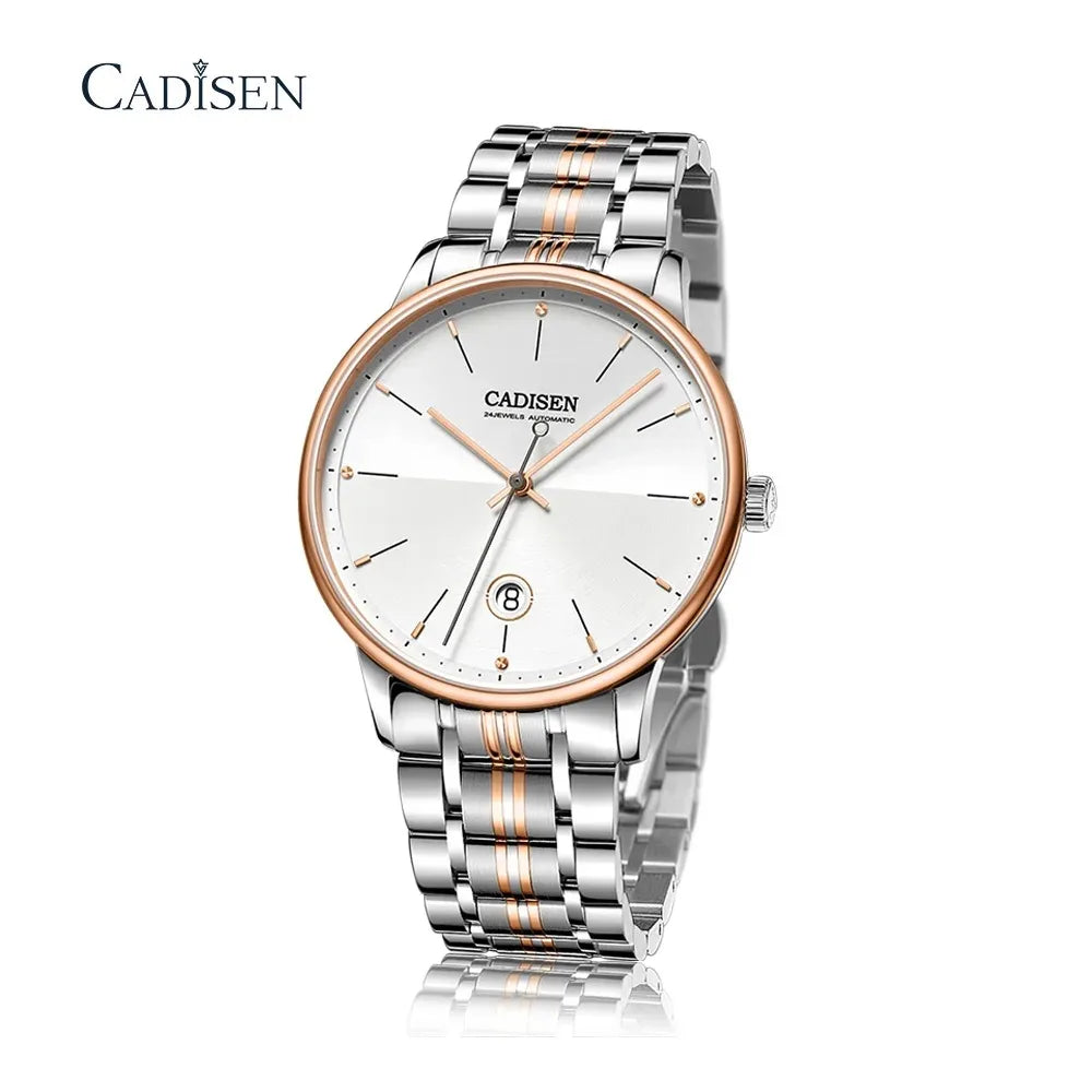 CADISEN Automatic Mechanical Stainless Steel Watch 8166M