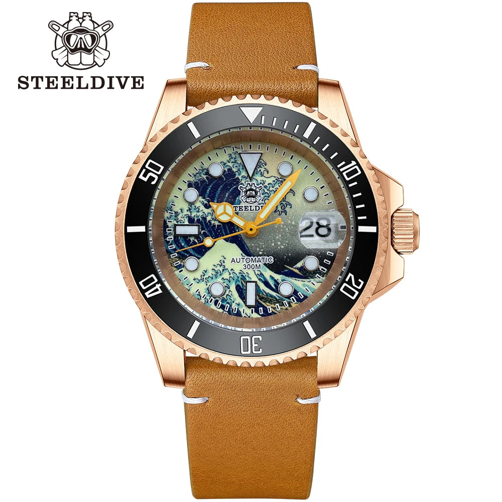 STEELDIVE Automatic Mechanical Bronze Diver Watch SEIKO SD1953S