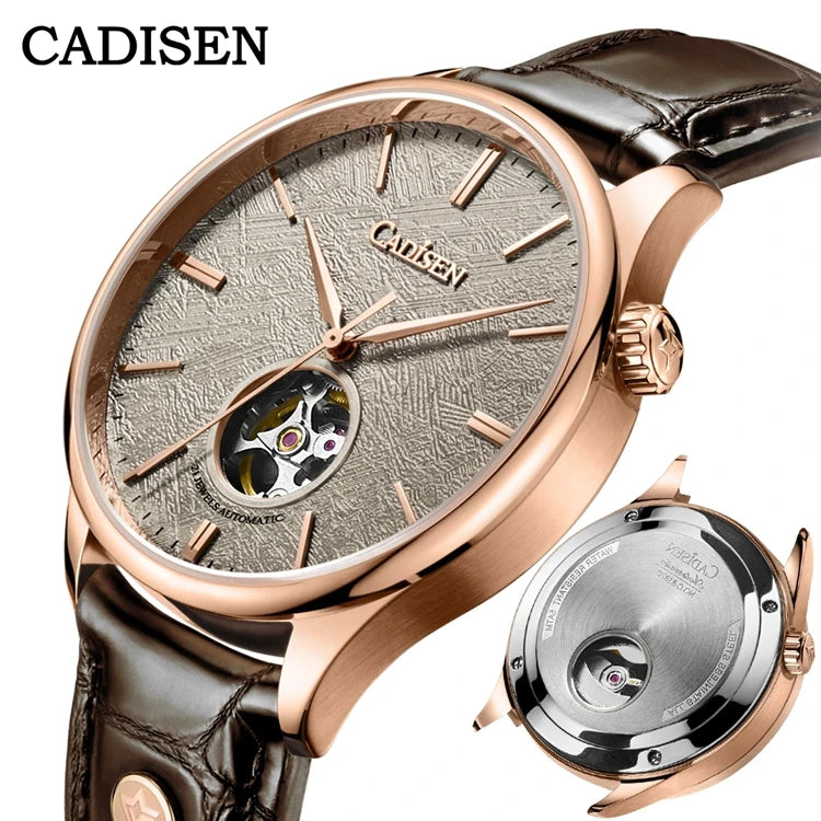 CADISEN Mechanical Automatic Meteorite Dial Watch MIYOTA 82S0