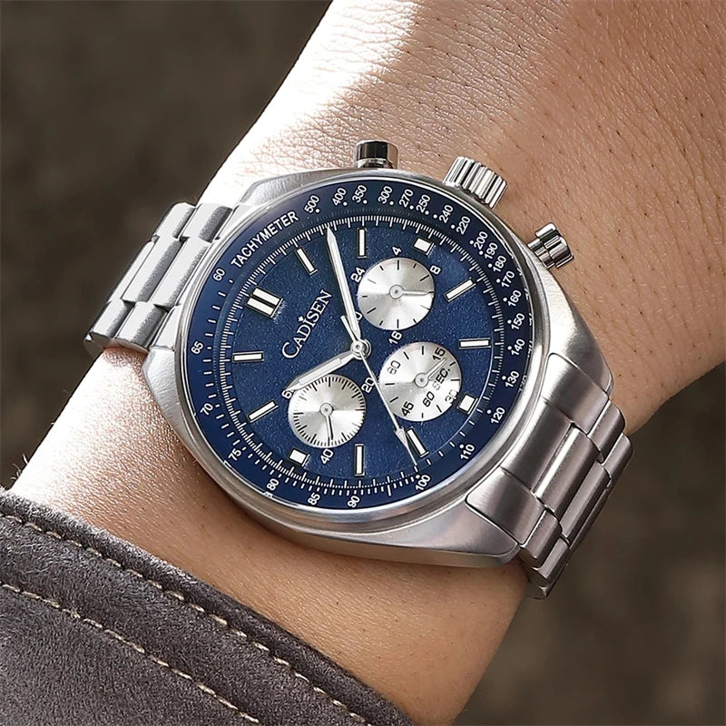 CADISEN Quartz Chronograph Multi-Function Watch Sapphire 7063
