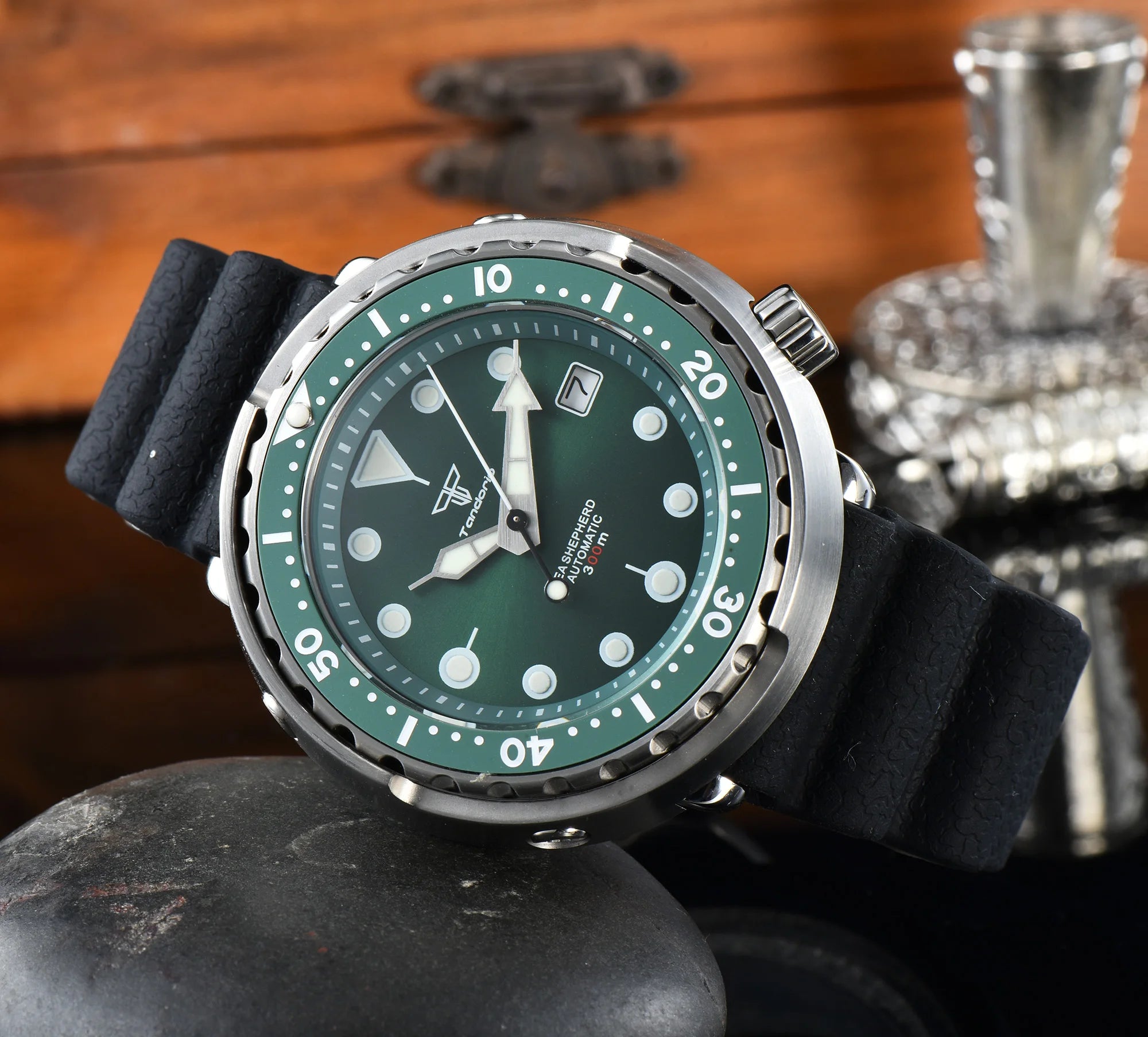 TANDORIO Automatic Mechanical Diver Watch NH35 46.5mm