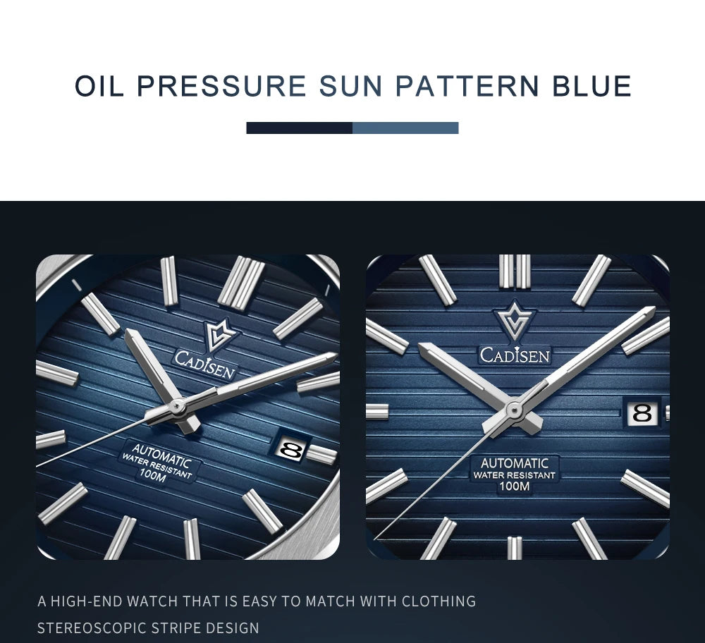 CADISEN Automatic Mechanical Diver Watch Sapphire Crystal C8200MWWU