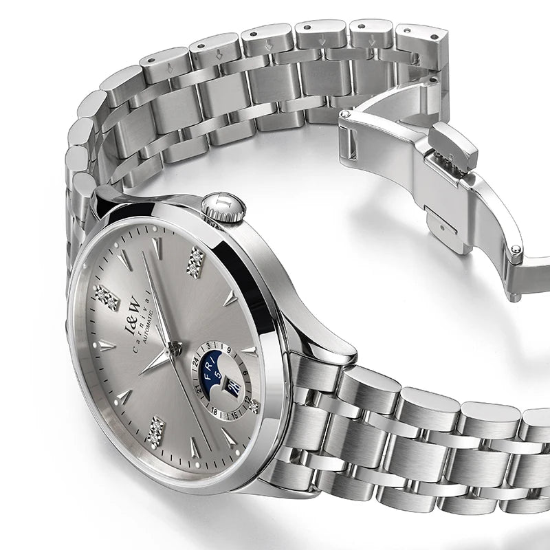 ADDIESDIVE Automatic Mechanical Stainless Steel Business Watch 55872