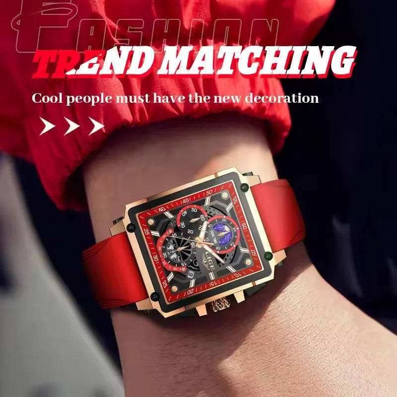 LIGE Men's Fashion Stainless Steel Quartz Watch LG8986