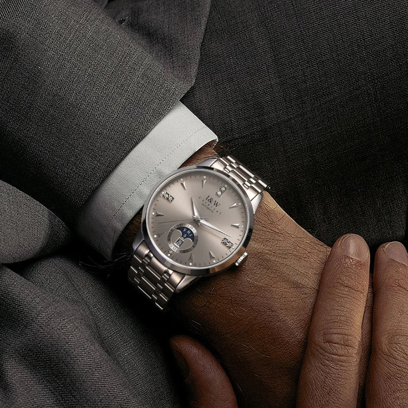 ADDIESDIVE Automatic Mechanical Stainless Steel Business Watch 55872