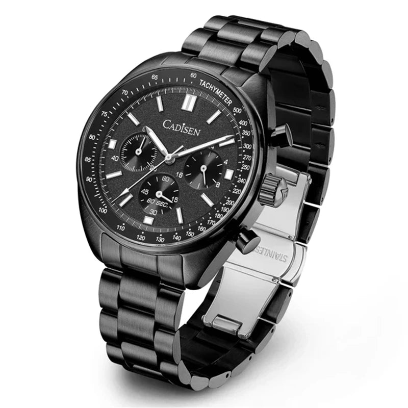 CADISEN Quartz Chronograph Multi-Function Watch Sapphire 7063