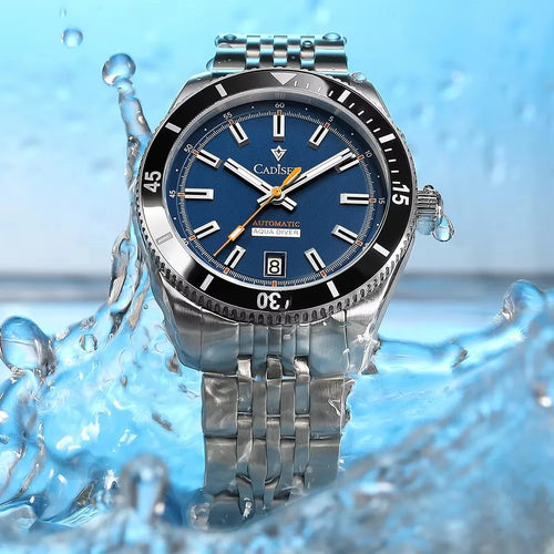 CADISEN Automatic Mechanical Ceramic Bezel Watch NH35A C8237