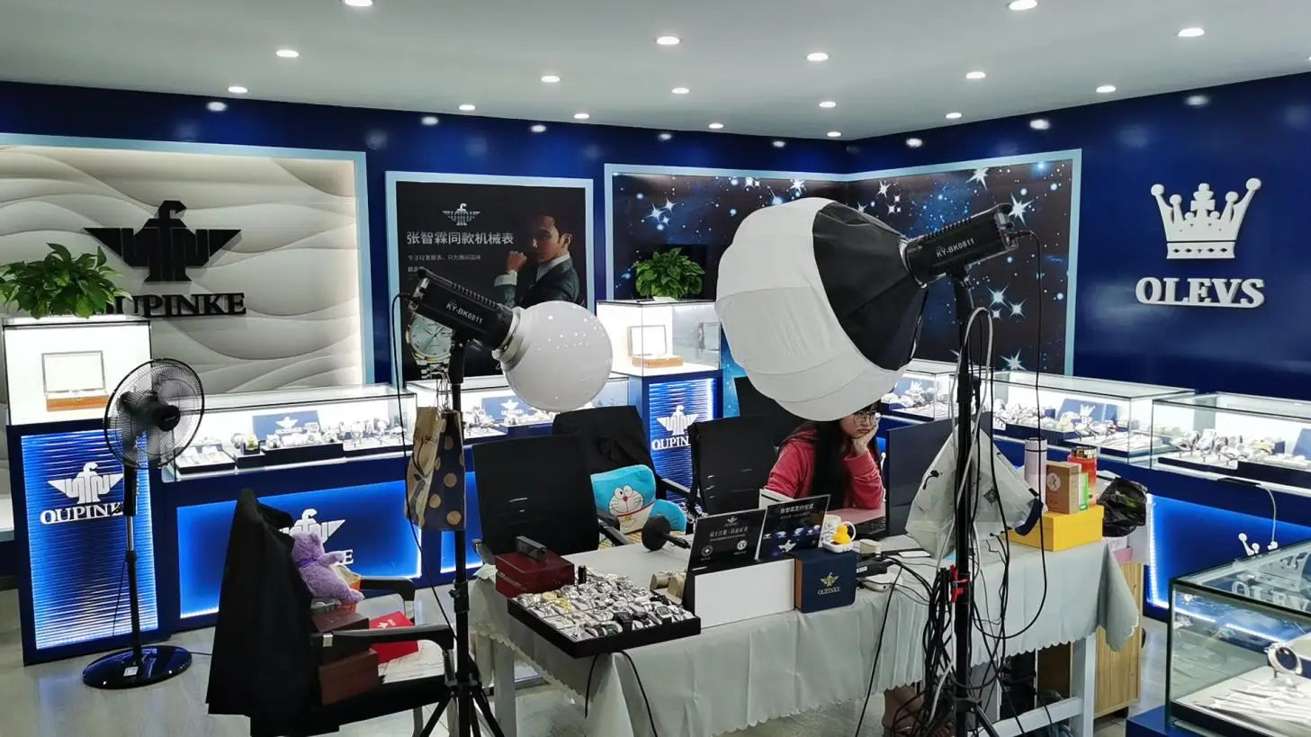 OLEVS Automatic Mechanical Tourbillon Stainless Steel Watch 6607