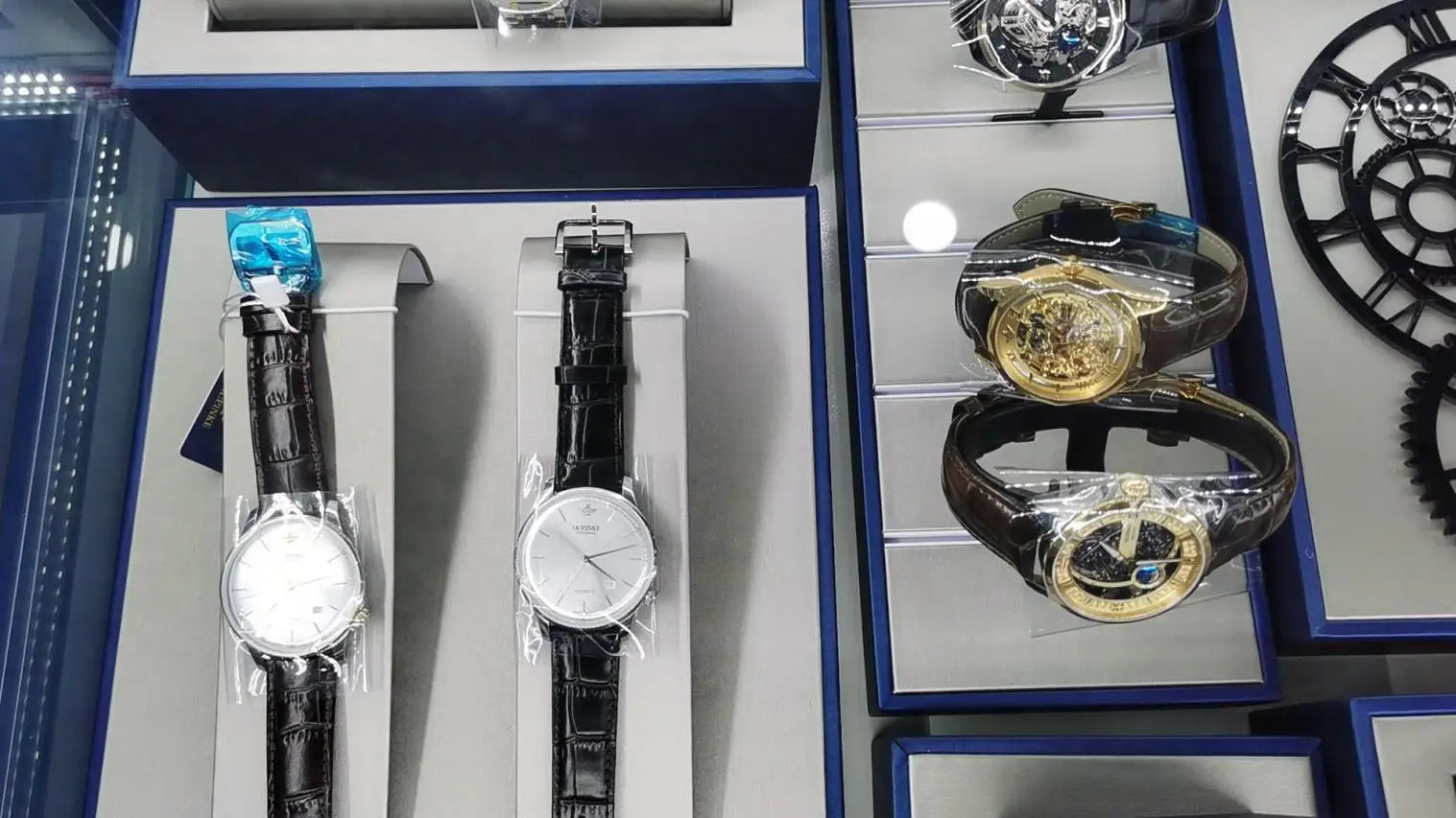 OLEVS Automatic Mechanical Tourbillon Stainless Steel Watch 6607