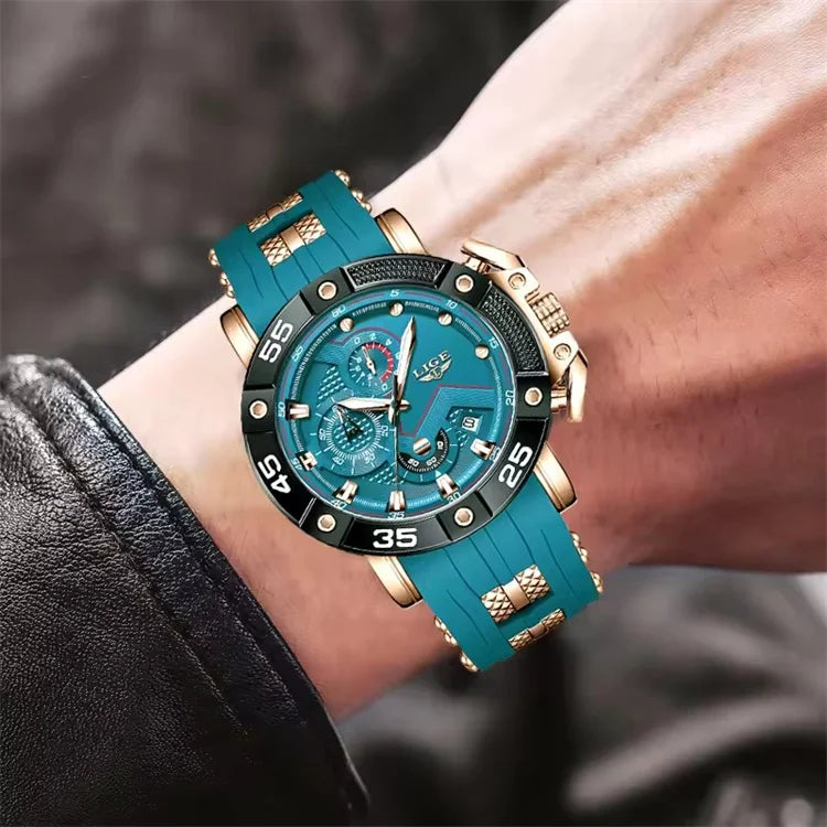 LIGE Men's Chronographic Stainless Steel Luxury Watch 89195