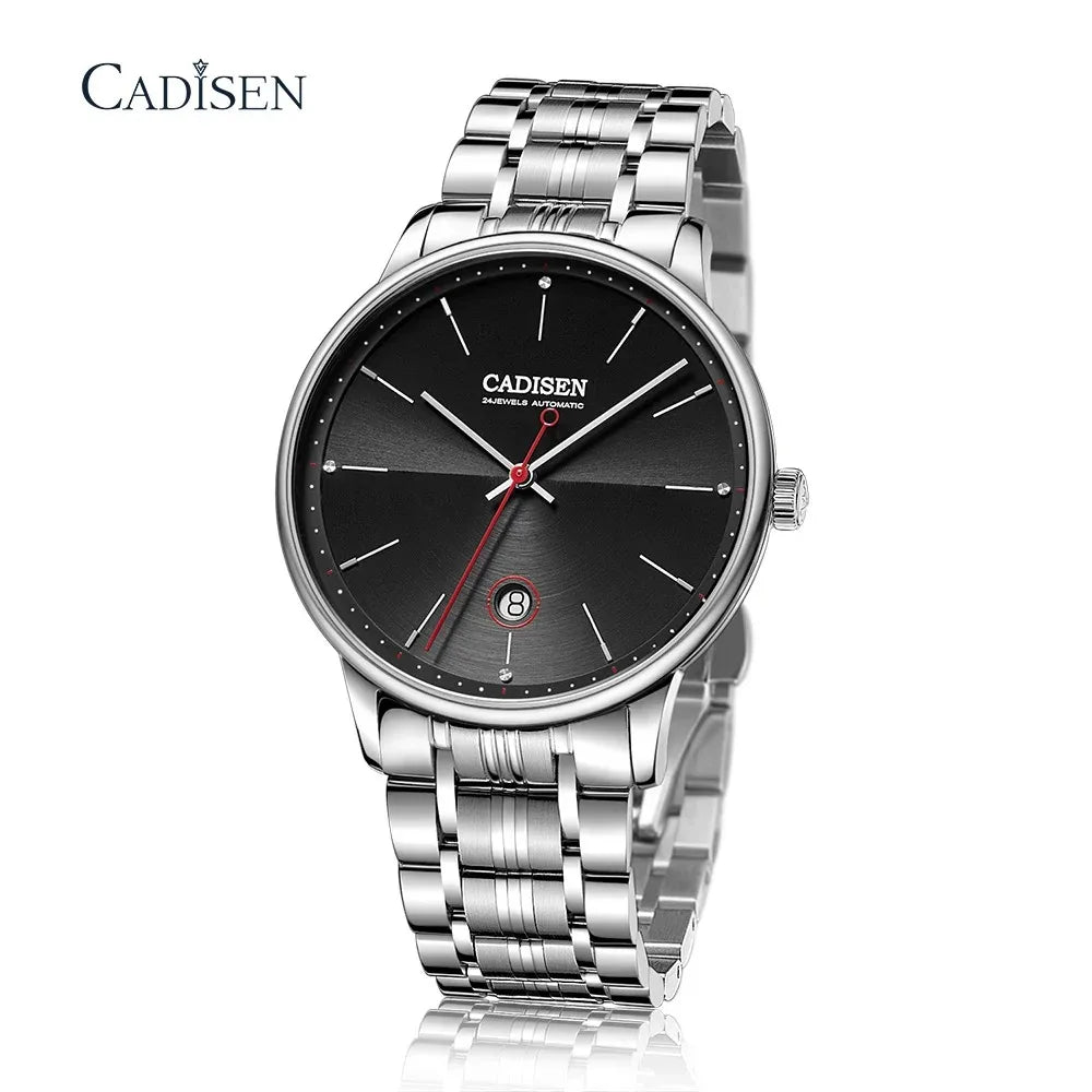 CADISEN Automatic Mechanical Stainless Steel Watch 8166M