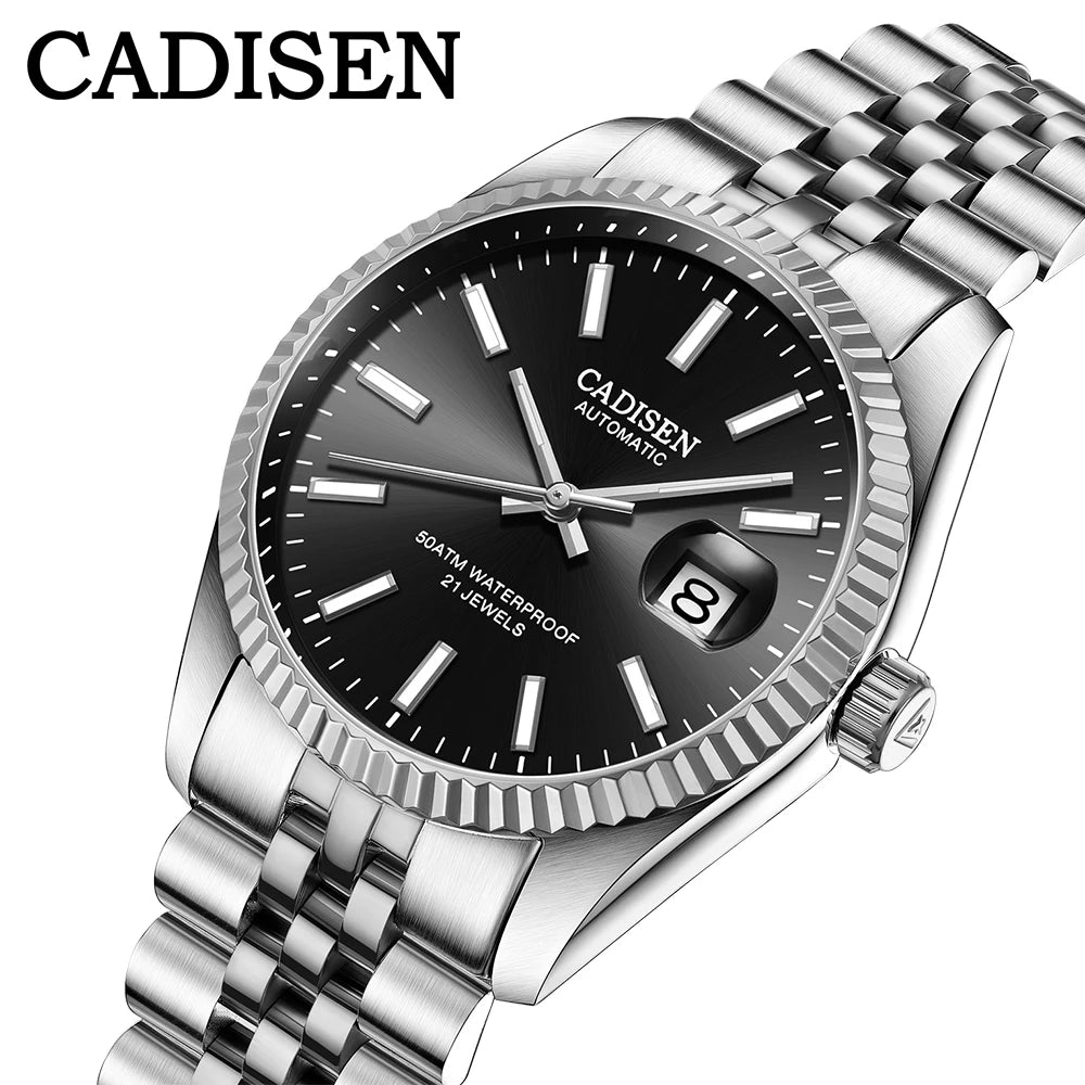 CADISEN Luxury Automatic Mechanical Stainless Steel Watch 8053