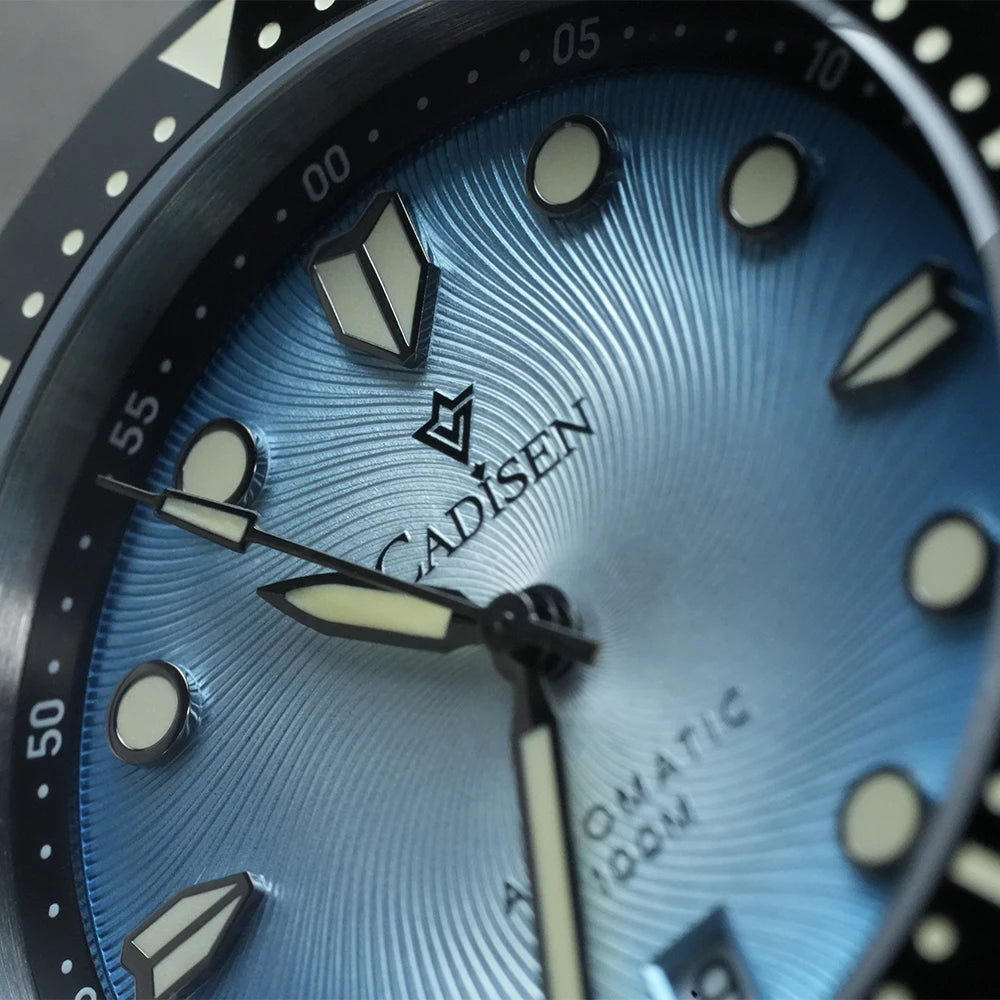 CADISEN Automatic Mechanical Luminous Watch Mineral Glass 8245