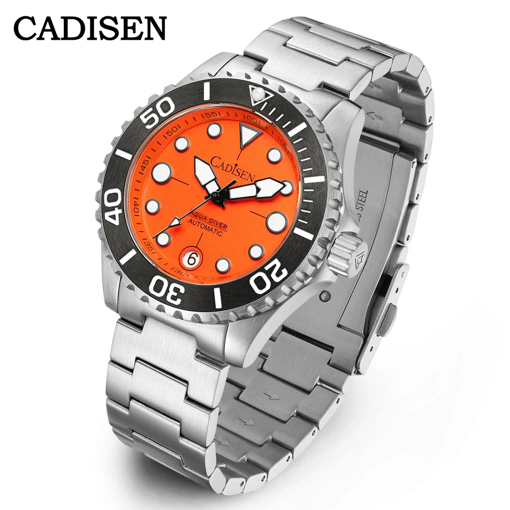 CADISEN Automatic Mechanical Diver Watch Sapphire Crystal 8232