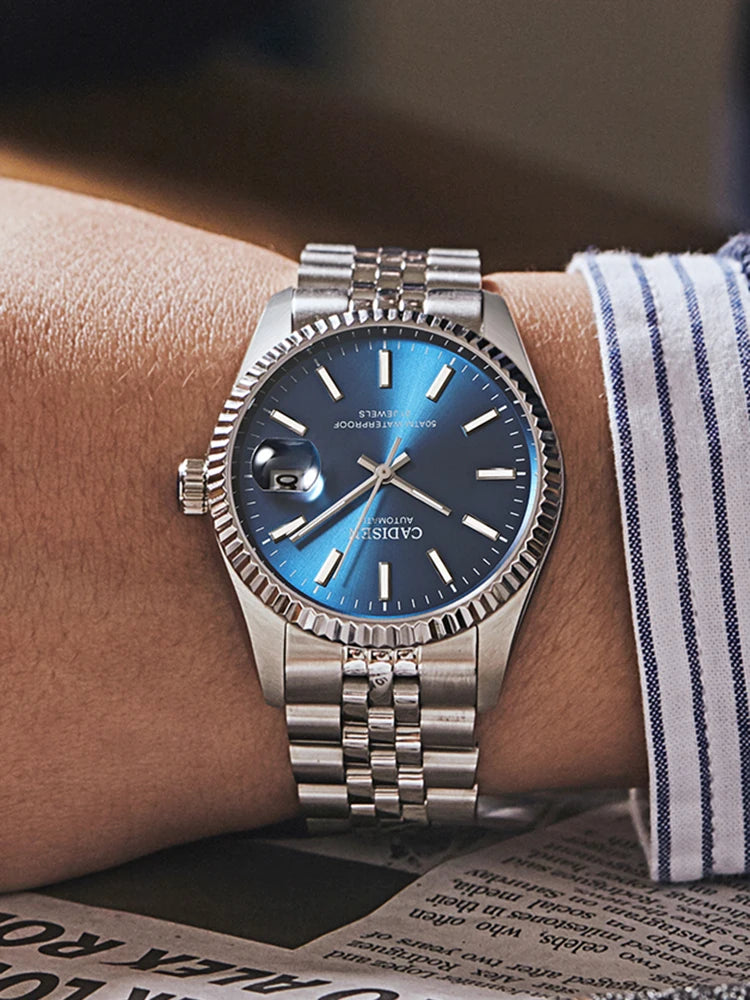 CADISEN Luxury Automatic Mechanical Stainless Steel Watch 8053