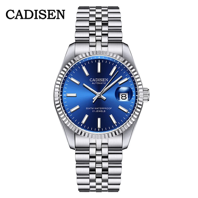 CADISEN Luxury Automatic Mechanical Stainless Steel Watch 8053