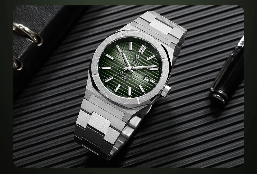 CADISEN Automatic Mechanical Diver Watch Sapphire Crystal C8200MWWU