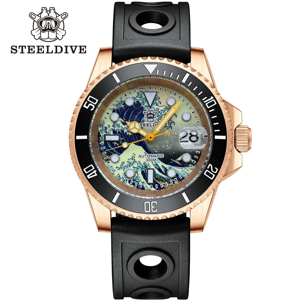 STEELDIVE Automatic Mechanical Bronze Diver Watch SEIKO SD1953S