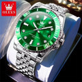 OLEVS Stainless Steel Luminous Quartz Sport Watch 9809