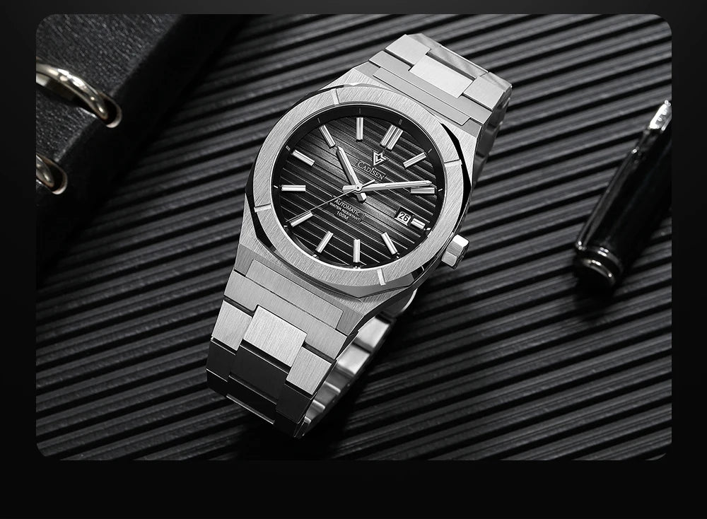 CADISEN Automatic Mechanical Diver Watch Sapphire Crystal C8200MWWU