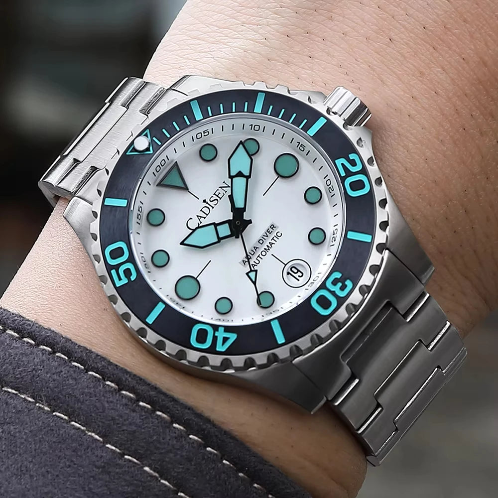 CADISEN Automatic Mechanical Diver Watch Sapphire Crystal 8232