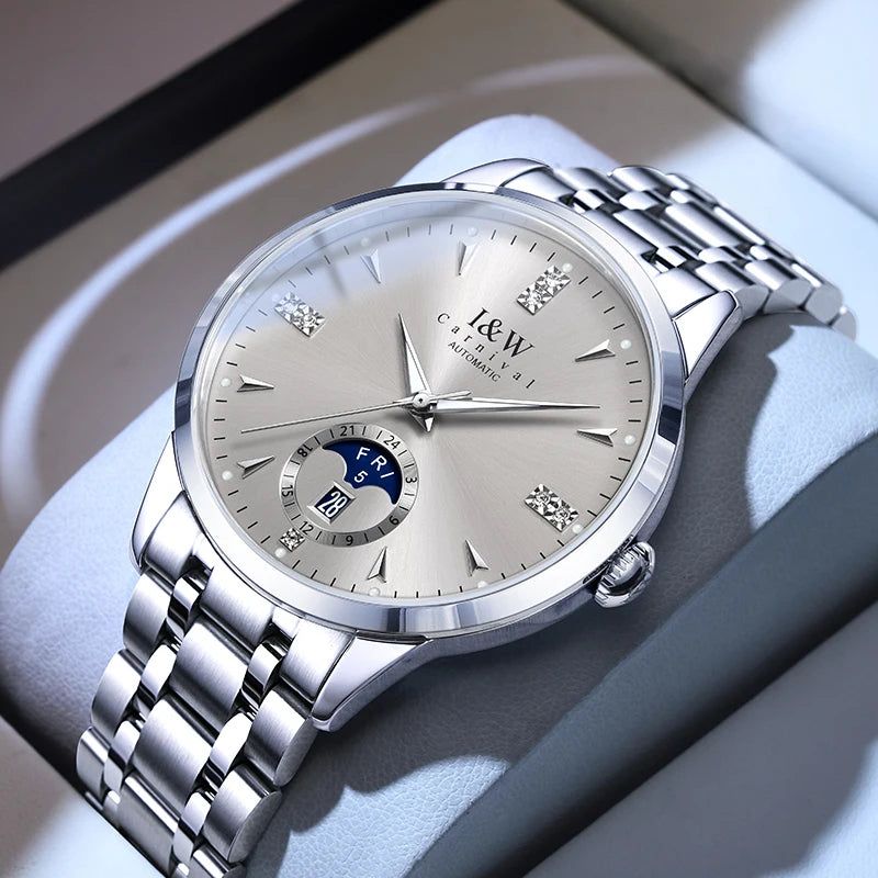 ADDIESDIVE Automatic Mechanical Stainless Steel Business Watch 55872