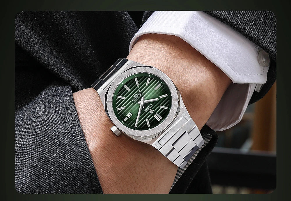 CADISEN Automatic Mechanical Diver Watch Sapphire Crystal C8200MWWU