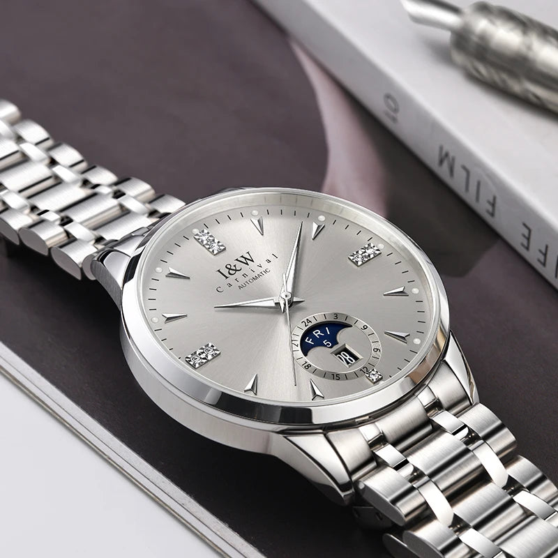 ADDIESDIVE Automatic Mechanical Stainless Steel Business Watch 55872