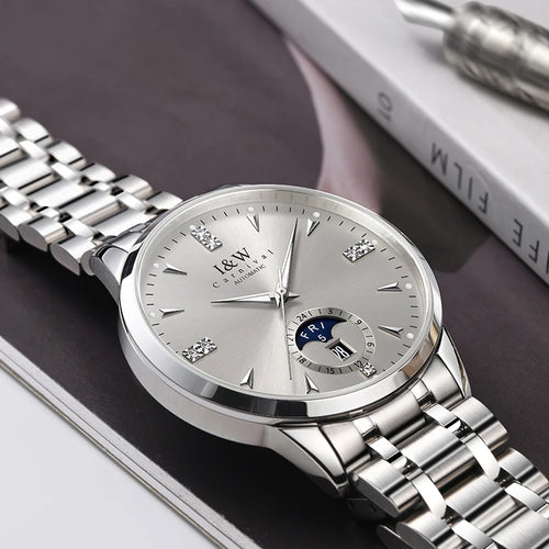 ADDIESDIVE Automatic Mechanical Stainless Steel Business Watch 55872