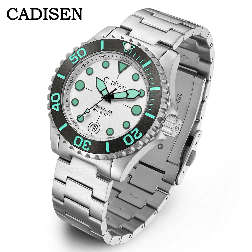 CADISEN Automatic Mechanical Diver Watch Sapphire Crystal 8232