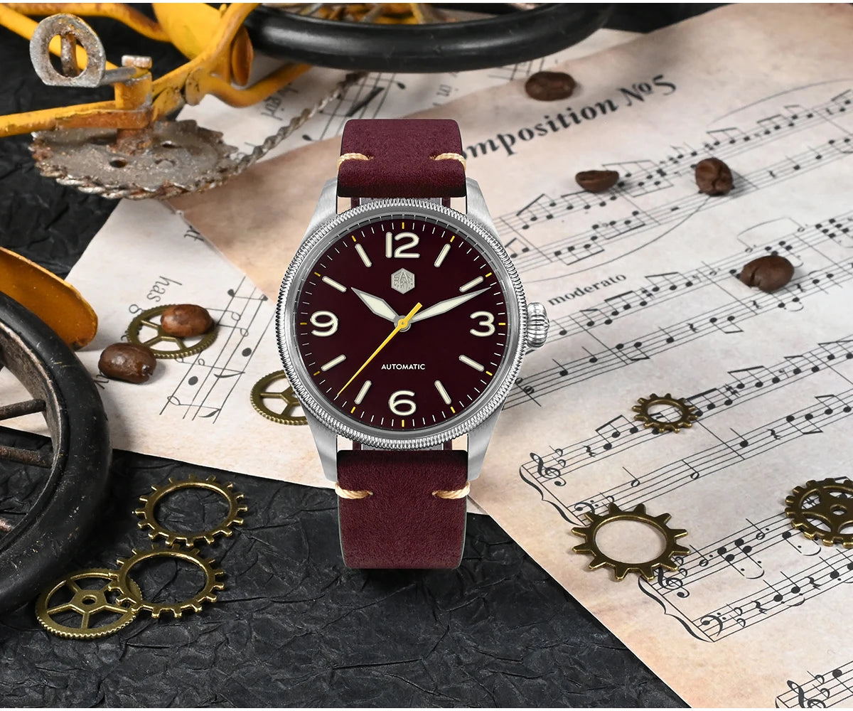 SAN MARTIN NH35 Pilot Automatic Watch 38.5mm SN0033-1