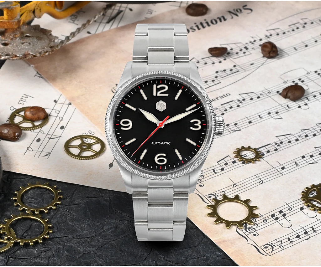 SAN MARTIN NH35 Pilot Automatic Watch 38.5mm SN0033-1