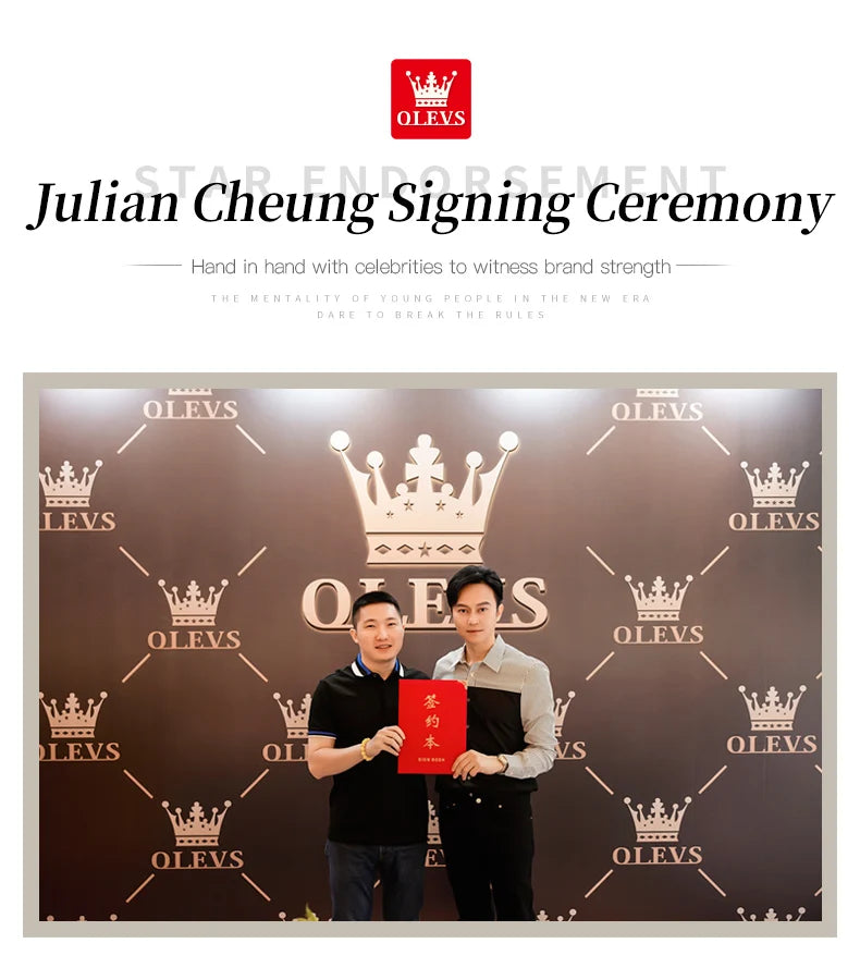 OLEVS Brand Belt Men's Chronograph Calendar Quartz Watch 2880