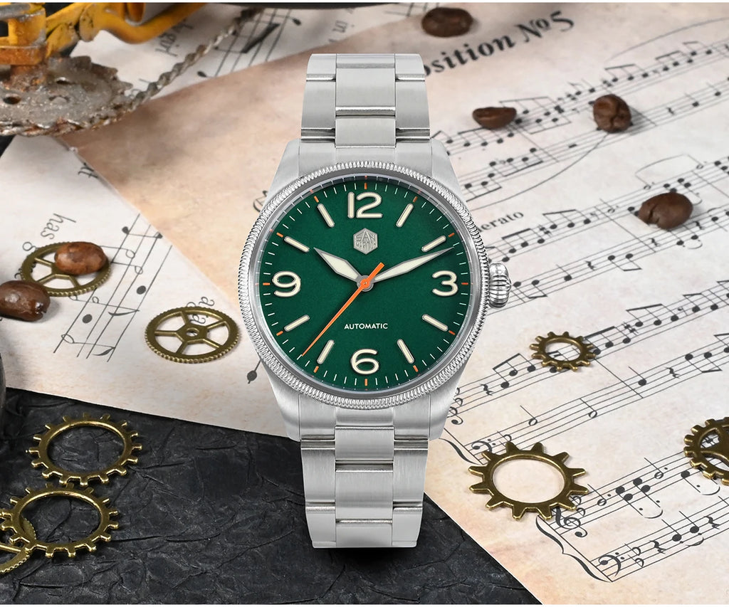 SAN MARTIN NH35 Pilot Automatic Watch 38.5mm SN0033-1