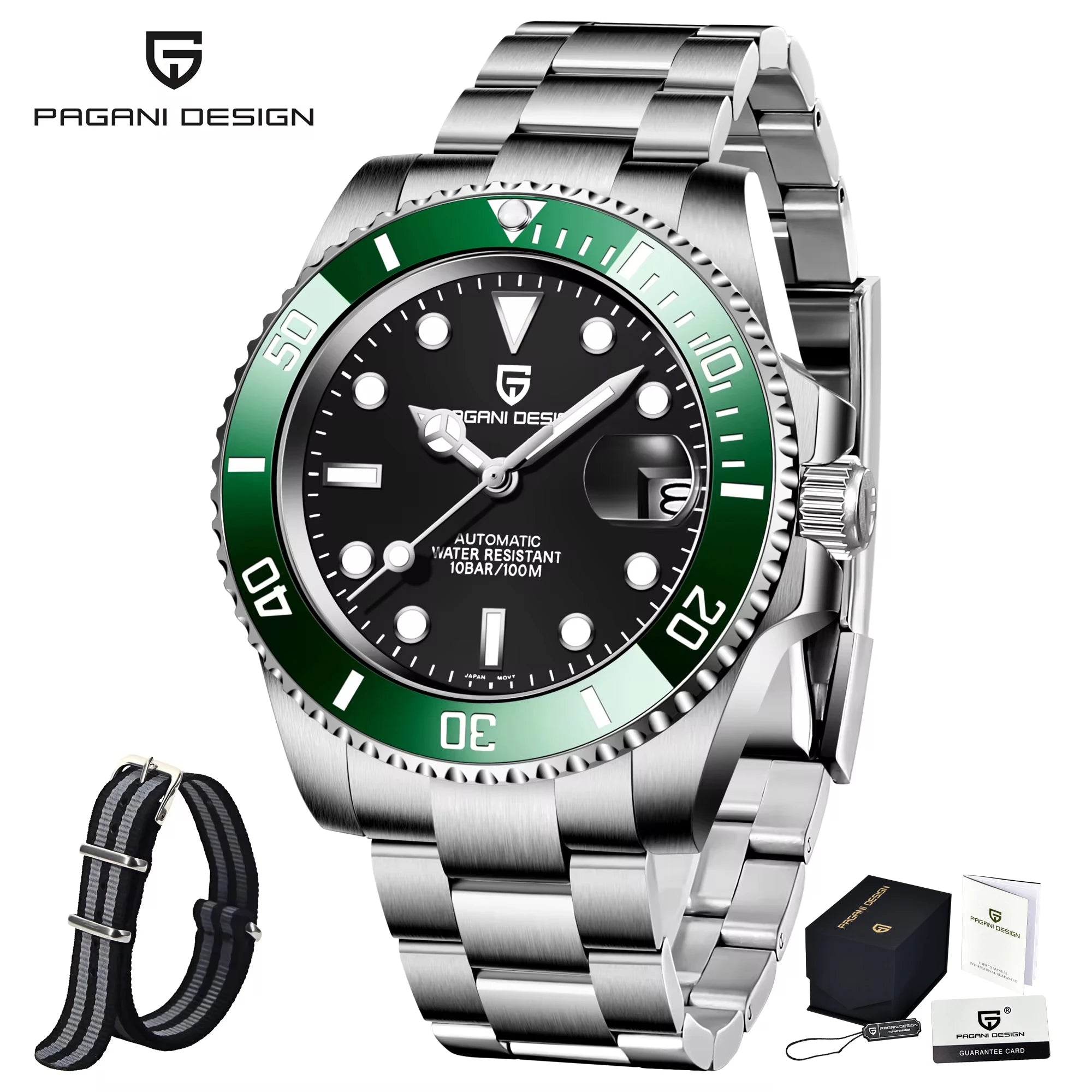 PAGANI DESIGN NH36 Automatic Mechanical Sport Watch 2025 PD-1661