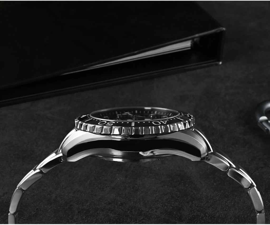 SAN MARTIN Automatic Diver Watch Enamel Dial 300m SN0009GD