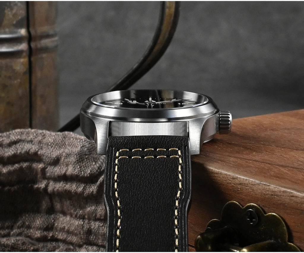 SAN MARTIN Pilot Automatic Mechanical Watch Miyota 8215 37mm