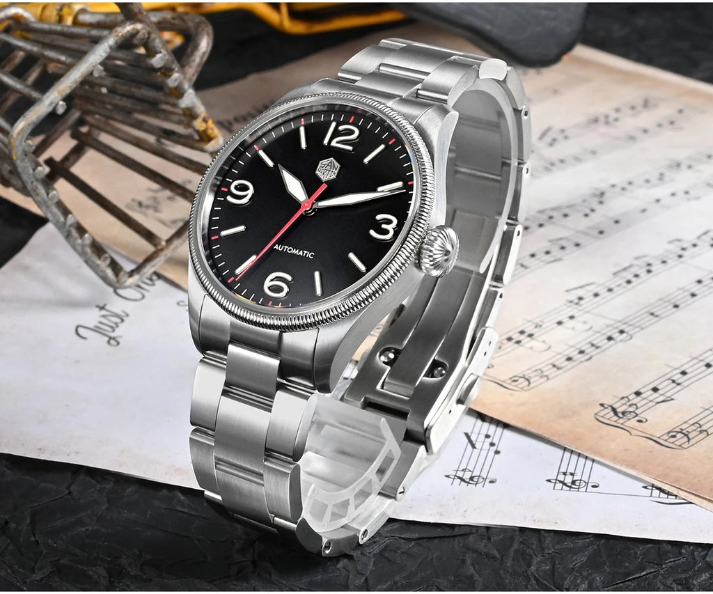 SAN MARTIN NH35 Pilot Automatic Watch 38.5mm SN0033-1