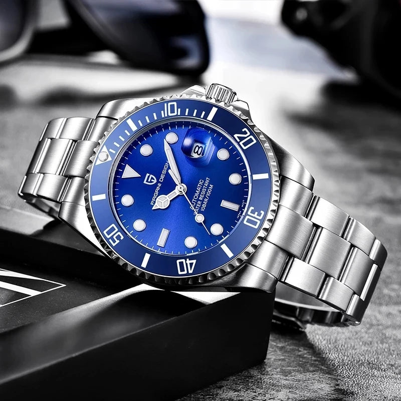 PAGANI DESIGN Automatic Mechanical Ceramic Bezel Watch 43MM 2026 PD-1639