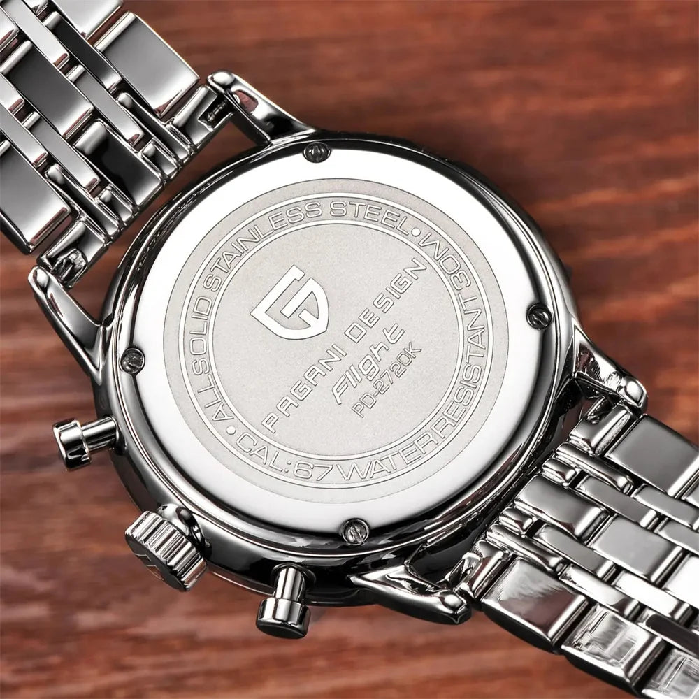 PAGANI DESIGN Men’s Multifunction Chronograph Quartz Watch VK67 PD-2720
