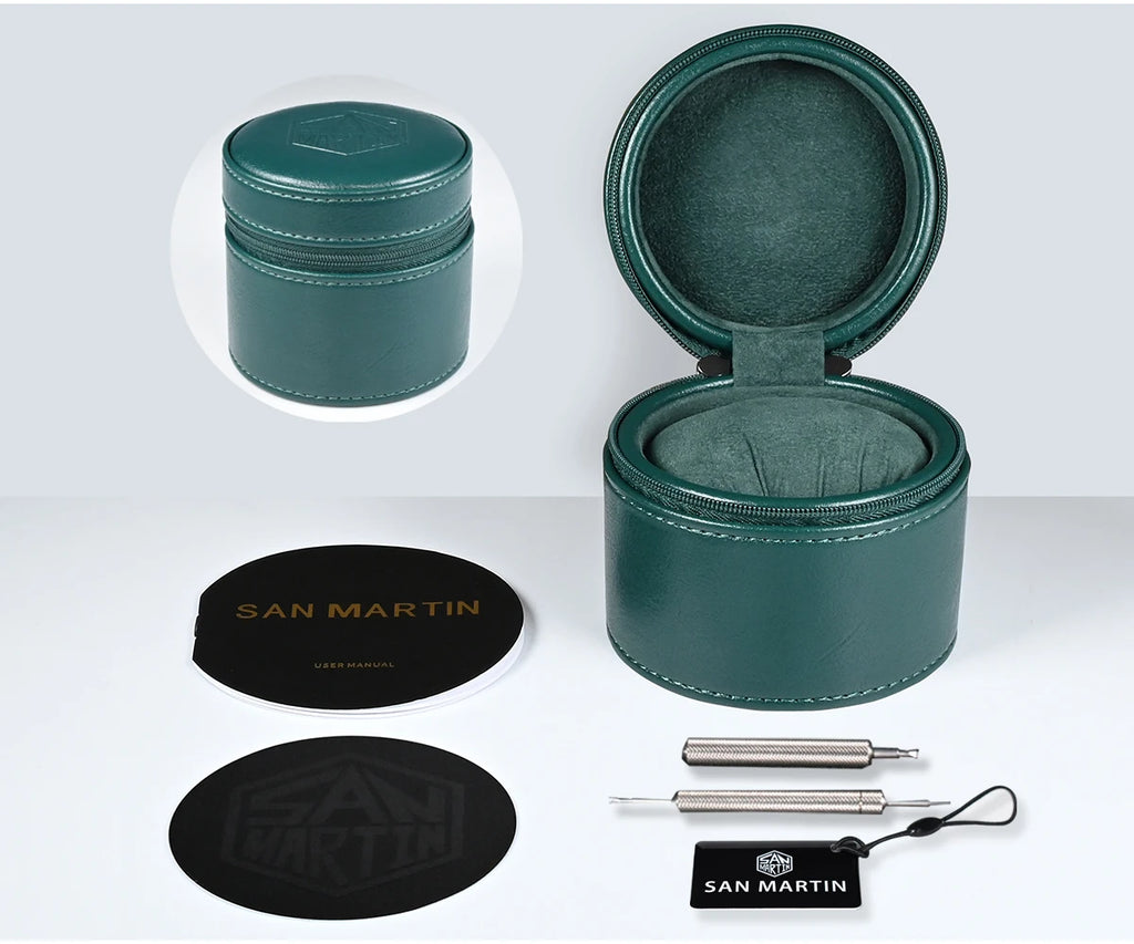 SAN MARTIN Pilot Automatic Mechanical Watch Miyota 8215 37mm