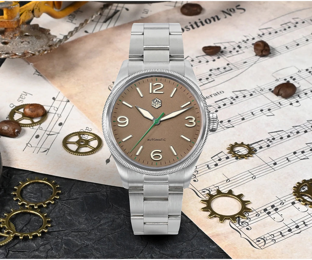 SAN MARTIN NH35 Pilot Automatic Watch 38.5mm SN0033-1