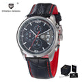 PAGANI DESIGN Military Style Quartz Leather Watch 2024 PD 3306