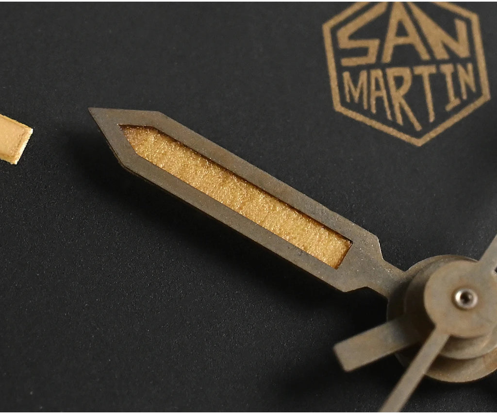 SAN MARTIN Vintage Distressed Automatic Dive Watch NH35 SN0116