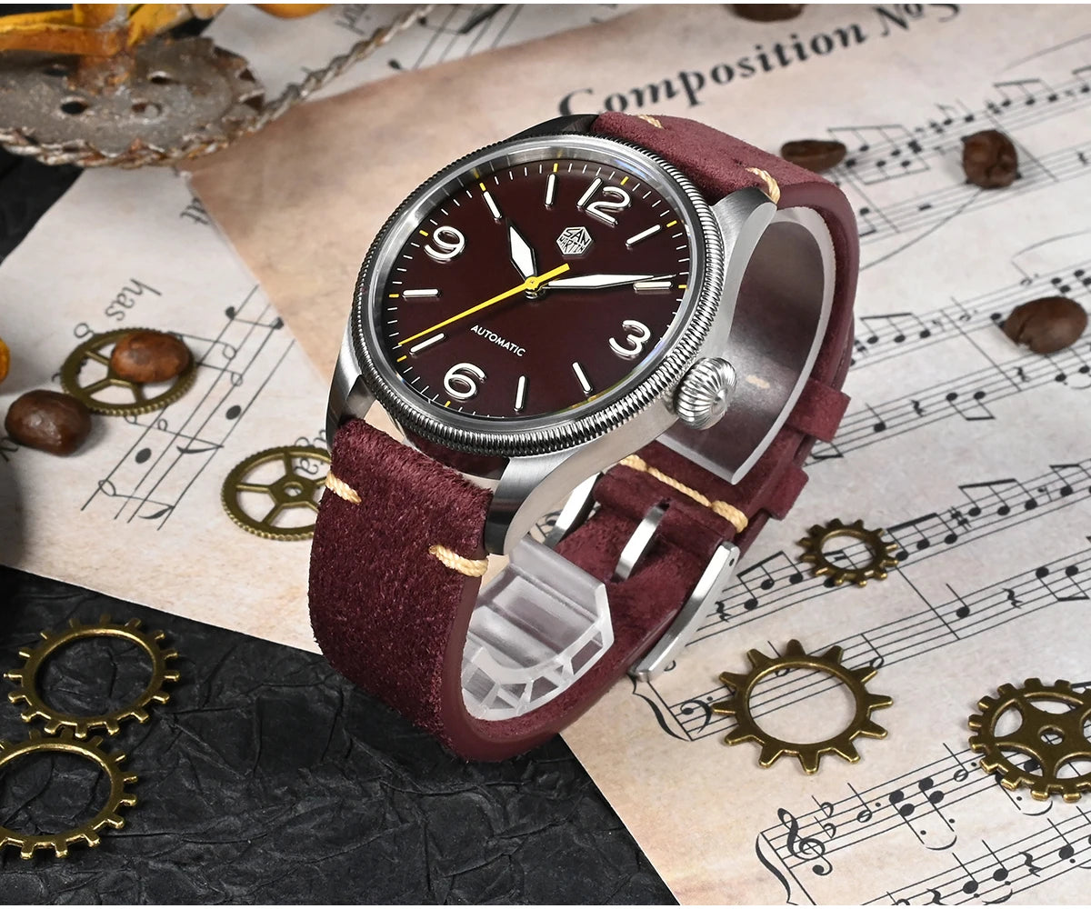 SAN MARTIN NH35 Pilot Automatic Watch 38.5mm SN0033-1