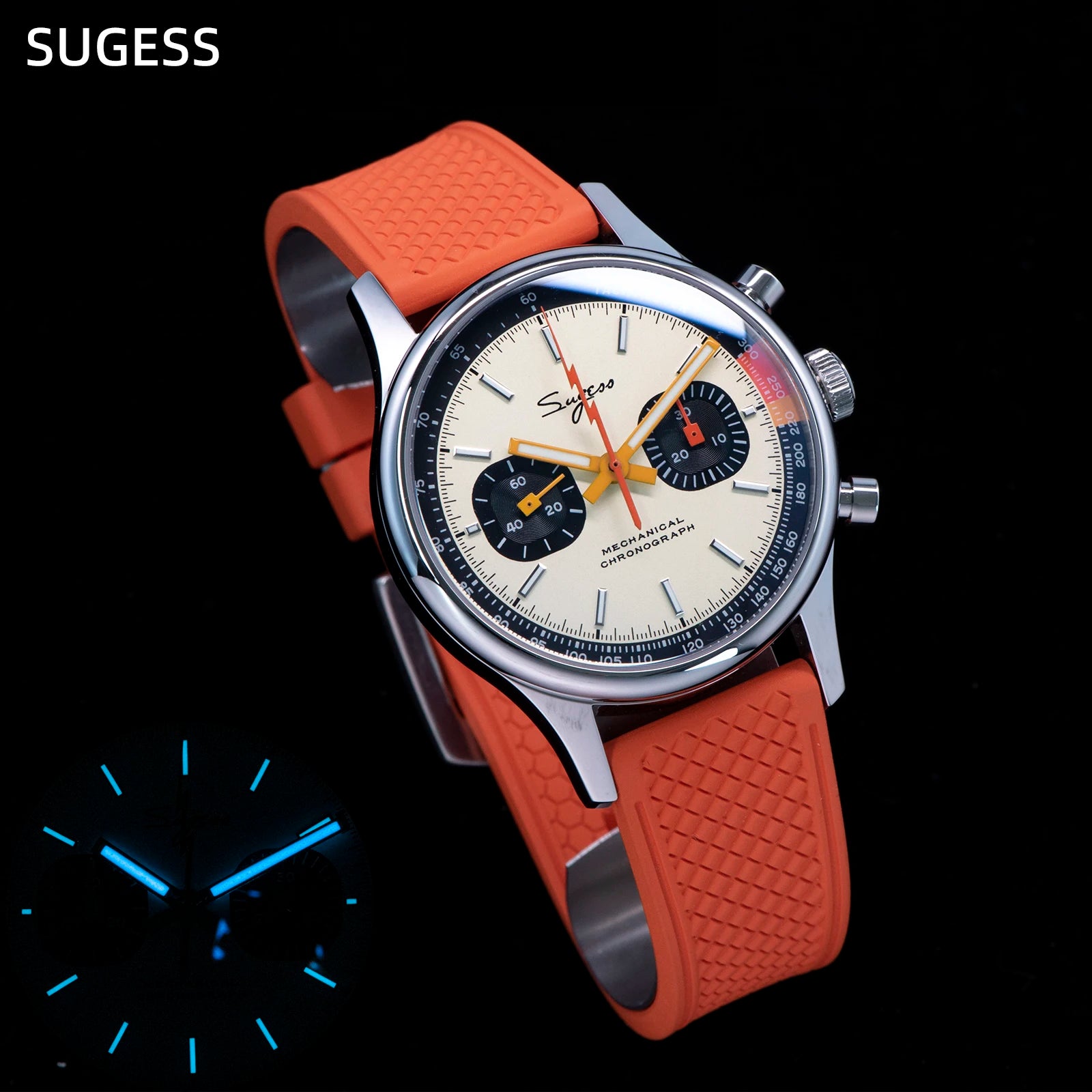 SUGESS Pilot Mechanical Chronograph Watch S387