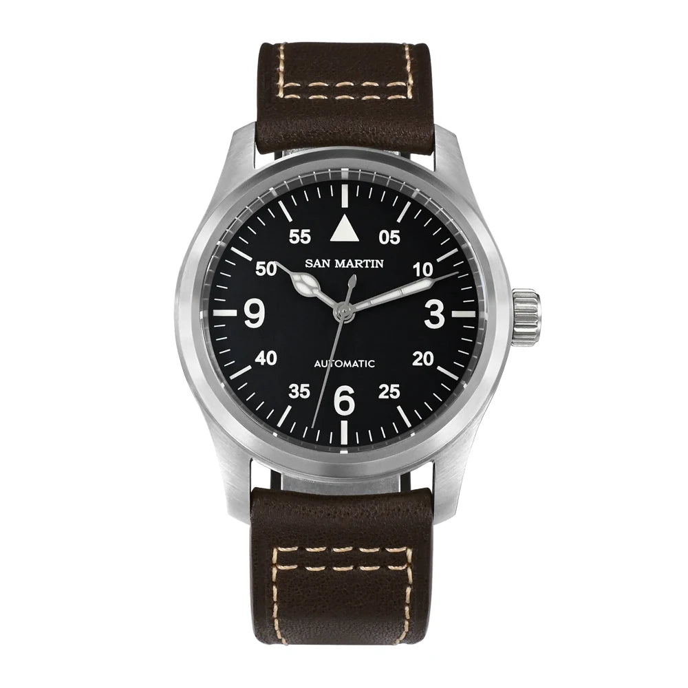 SAN MARTIN Pilot Automatic Mechanical Watch Miyota 8215 37mm