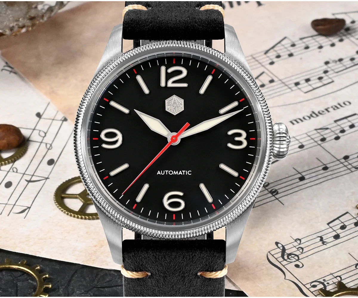 SAN MARTIN NH35 Pilot Automatic Watch 38.5mm SN0033-1